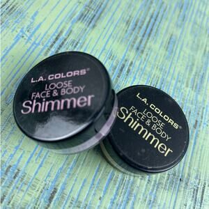 L.A. COLORS Loose Face & Body Shimmer - Set of 2 Highlighter Powders